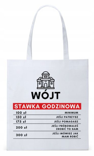 Dla Wójta Na Prezent Torba Eco Biała Shopper