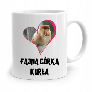 Kubek Prezent Dla Córki Córeczki Fajna Córka Kurła