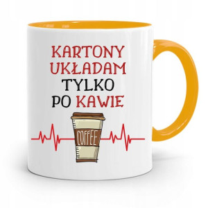 Kubek Żółty Dla Magazyniera Tylko Po Kawie