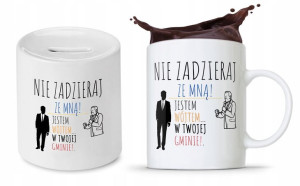 Dla Wójta Zestaw Kubek + Skarbonka Prezent