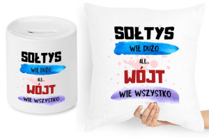 Dla Wójta Zestaw Poduszka + Skarbonka Prezent