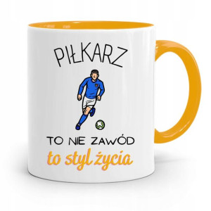 Kubek Żółty Dla Piłkarza To Styl Życia Prezent