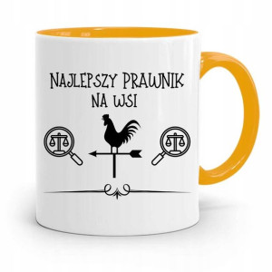 Kubek Żółty Dla Prawnika Najlepszy Prawnik Na Wsi