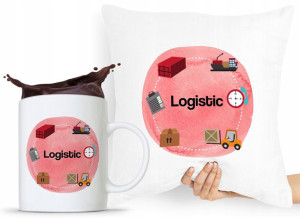 Dla Logistyka Zestaw Poduszka + Kubek Prezent