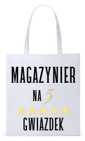 Dla Magazyniera Prezent Torba Eco Biała Shopper