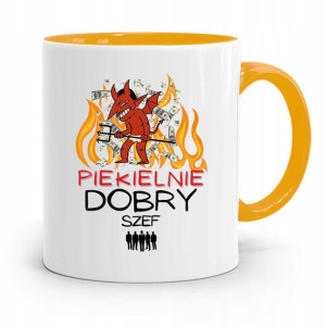 Kubek Żółty Dla Szefa Piekielnie Dobry Szef