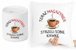 Dla Magazyniera Zestaw Poduszka + Skarbonka