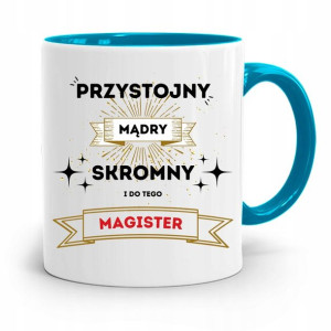 Dla Magistra Kubek Błękitny Na Prezent Na Urodziny