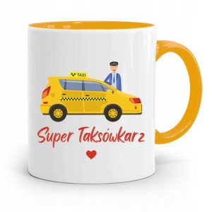 Kubek Żółty Dla Taksówkarza Super Taksówkarz