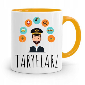 Kubek Żółty Dla Taksówkarza Taryfiarz Prezent