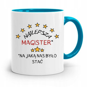 Dla Magistra Kubek Błękitny Na Prezent Na Urodziny