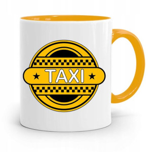 Kubek Żółty Dla Taksówkarza Taxi Prezent