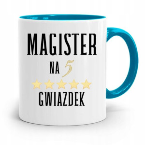 Dla Magistra Kubek Błękitny Na Prezent Na Urodziny