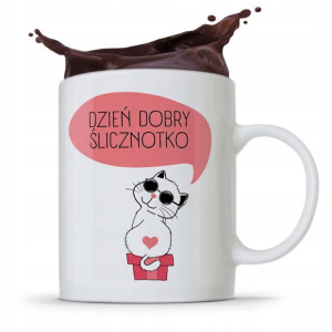 Kubek Prezent Dla Dziewczyny Dzień Dobry Śliczna