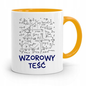 Kubek Żółty Dla Teścia Wzorowy Teść Prezent