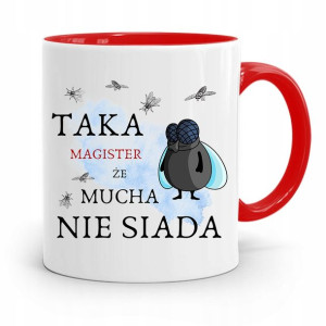 Dla Magistra Kubek Czerwony Na Prezent Na Urodziny