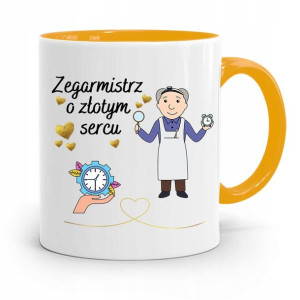 Kubek Żółty Dla Zegarmistrza O Złotym Sercu