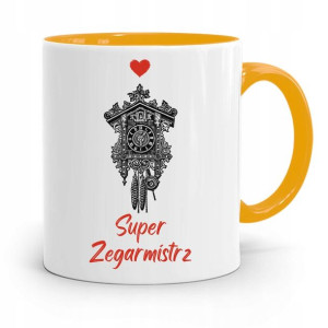 Kubek Żółty Dla Zegarmistrza Super Zegarmistrz