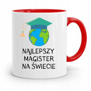 Dla Magistra Kubek Czerwony Na Prezent Na Urodziny