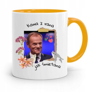 Kubek Żółty Donald Tusk Po Platforma Prezent