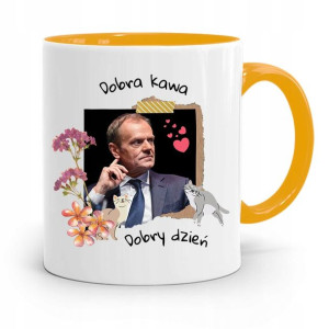Kubek Żółty Donald Tusk Po Platforma Prezent