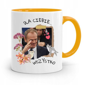 Kubek Żółty Donald Tusk Po Platforma Prezent