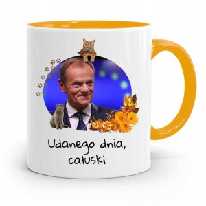 Kubek Żółty Donald Tusk Po Platforma Prezent