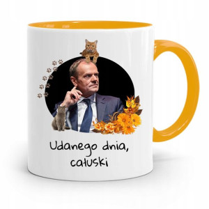 Kubek Żółty Donald Tusk Po Platforma Prezent