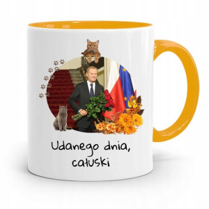 Kubek Żółty Donald Tusk Po Platforma Prezent
