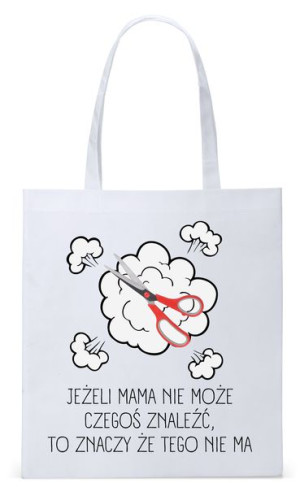 Dla Mamy Mamusi Prezent Torba Eco Biała Shopper