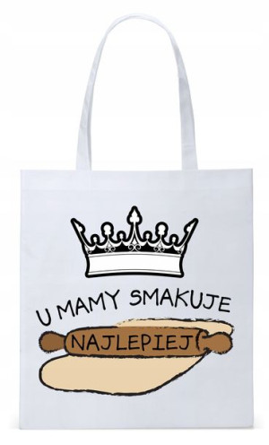 Dla Mamy Mamusi Prezent Torba Eco Biała Shopper