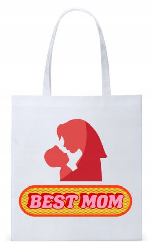 Dla Mamy Mamusi Prezent Torba Eco Biała Shopper