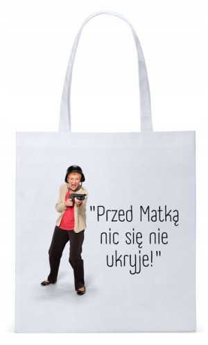 Dla Mamy Mamusi Prezent Torba Eco Biała Shopper