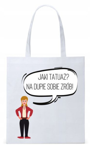 Dla Mamy Mamusi Prezent Torba Eco Biała Shopper