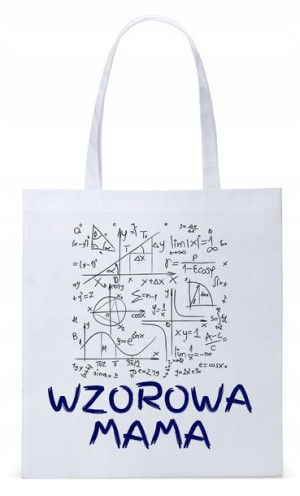 Dla Mamy Mamusi Prezent Torba Eco Biała Shopper