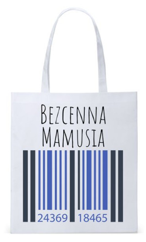 Dla Mamy Mamusi Prezent Torba Eco Biała Shopper