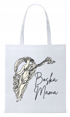Dla Mamy Mamusi Prezent Torba Eco Biała Shopper