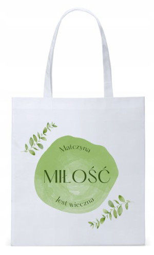 Dla Mamy Mamusi Prezent Torba Eco Biała Shopper
