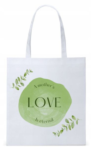Dla Mamy Mamusi Prezent Torba Eco Biała Shopper