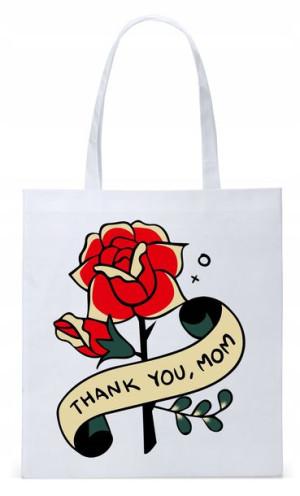 Dla Mamy Mamusi Prezent Torba Eco Biała Shopper
