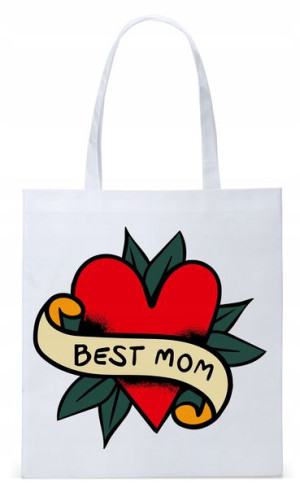 Dla Mamy Mamusi Prezent Torba Eco Biała Shopper