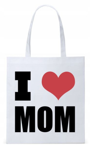 Dla Mamy Mamusi Prezent Torba Eco Biała Shopper