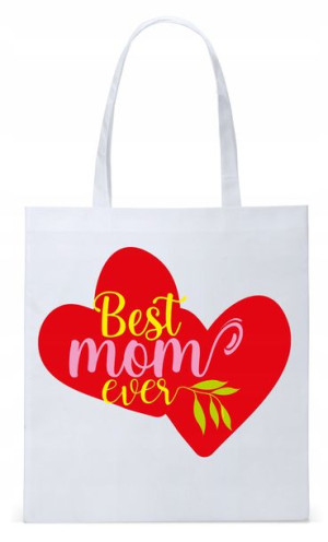 Dla Mamy Mamusi Prezent Torba Eco Biała Shopper