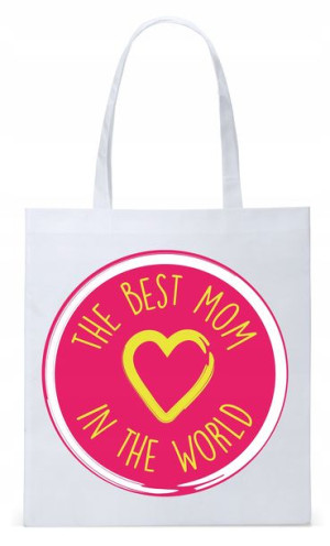 Dla Mamy Mamusi Prezent Torba Eco Biała Shopper