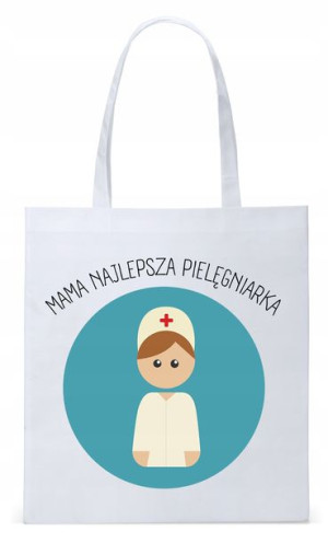 Dla Mamy Mamusi Prezent Torba Eco Biała Shopper