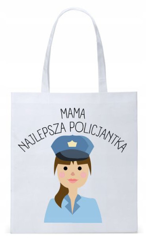 Dla Mamy Mamusi Prezent Torba Eco Biała Shopper