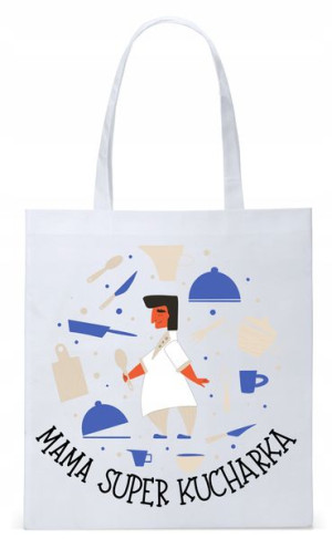 Dla Mamy Mamusi Prezent Torba Eco Biała Shopper
