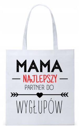 Dla Mamy Mamusi Prezent Torba Eco Biała Shopper