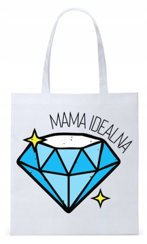 Dla Mamy Mamusi Prezent Torba Eco Biała Shopper