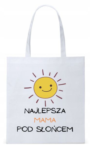 Dla Mamy Mamusi Prezent Torba Eco Biała Shopper